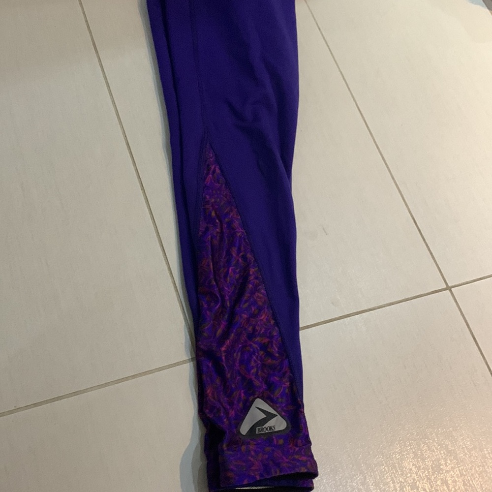 Made in🇺🇸🌸VTG 90’ Brooks Dry-line Athletic Leggings in Royal Blue - Picture 11 of 14